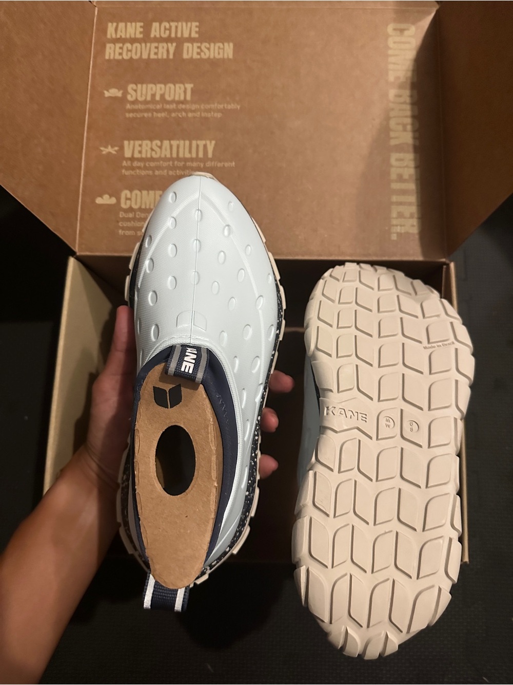 NEW Kane Active Recovery Shoe Light Blue